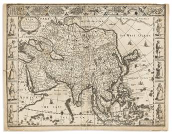 (ASIA.) John Speed. Asia with the Islands Adjoyning Described, the Atire of the People, & Townes of Importance.                                  